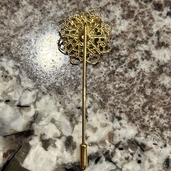 Vintage needlepoint stick pin - Picture 2 of 3